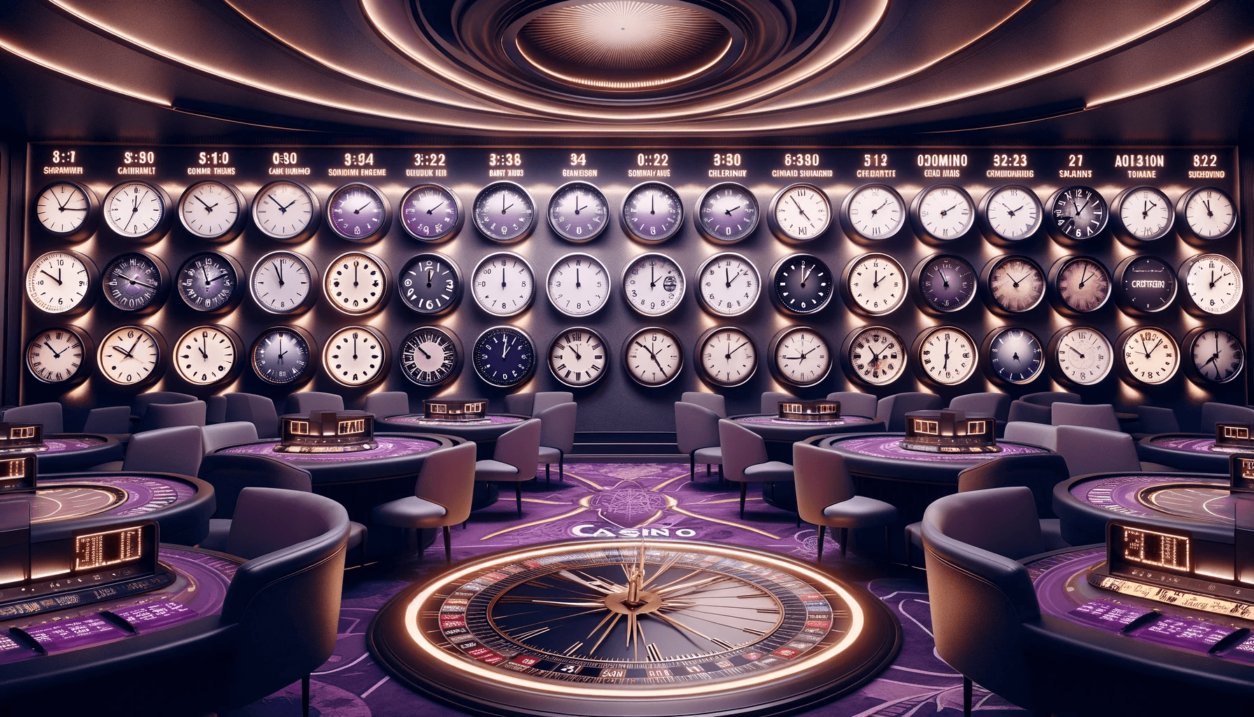 Ο αντίκτυπος των ζωνών ώρας στην κίνηση των ζωντανών καζίνο image